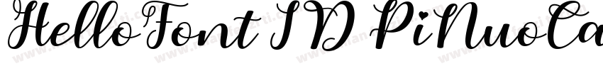 HelloFont ID PiNuoCao 75字体转换